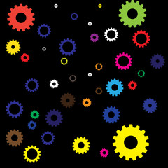 texture fond roue dentee