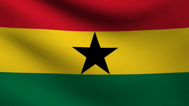 Ghana flag.