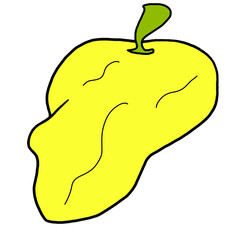 Hand-drawn  vegetable peppers