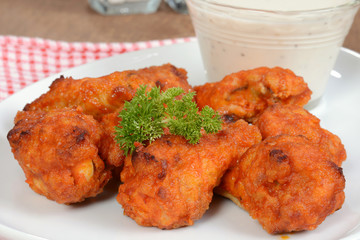 Macro chicken wings