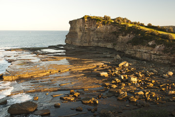 beautiful rocky shore in australia