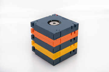 Reflection of Blue, Orange and Yellow  Cartridges (placed on wid