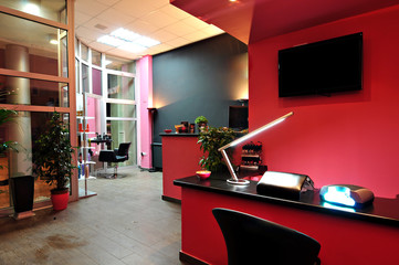 luxury beauty salon interior
