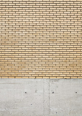 Brick wall.