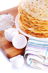 Pile of pancakes.