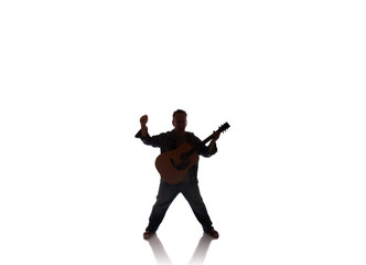 Fototapeta na wymiar Man with a guitar