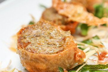 Deep Fried Crab Meat Rolls