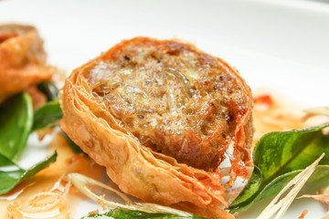 Deep Fried Crab Meat Rolls