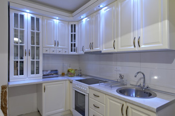 white kitchen interior