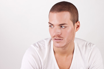 Portrait of a beautiful young man