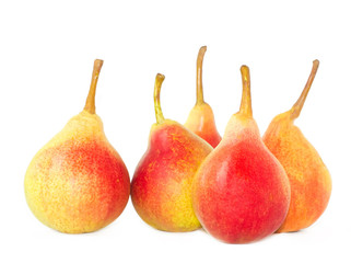 Ripe pear fruit isolated on white