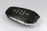 black car key with remote central locking