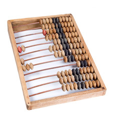 Old mathematical calculator abacus