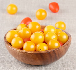 yellow and red cherry tomatoes