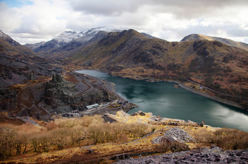 Fototapeta premium Inversion clouds Snowdonia National Park 