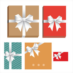 vector collection of gifts and cards