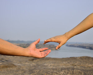 Stretch your hand for someone to help