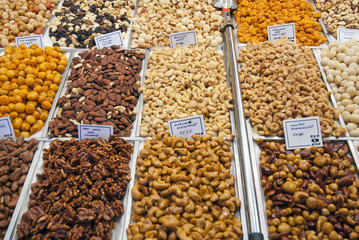 Various nuts to sell