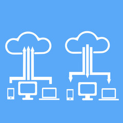 cloud storage with different communication devices