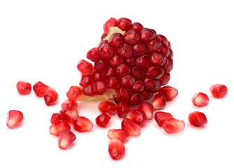 Ripe pomegranate piece