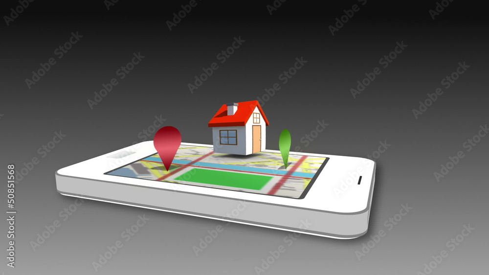 Poster Using smartphone as interactive map