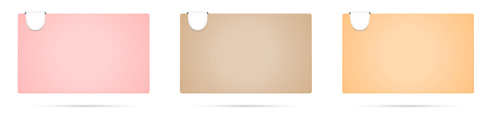 round corner template with tag