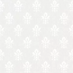 Fototapete silver colored vintage seamless pattern © ychty