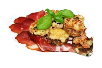 gefüllte  Champigons