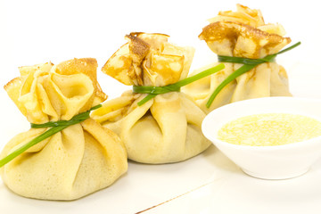 Блинчики с мясом