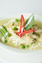 Chicken green curry, Thai food.