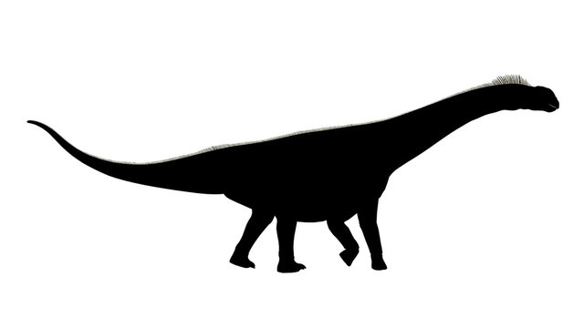 Silhouette eines Dinosauriers