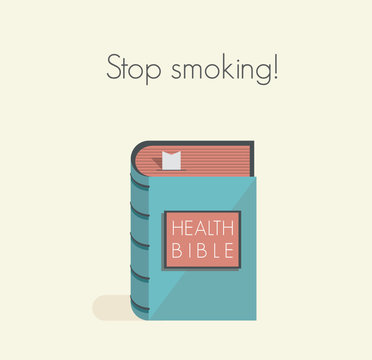 Stop smoking! health bible commandment