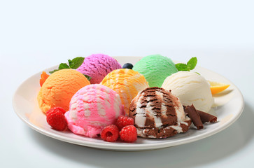 Assorted ice cream