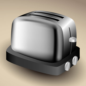 Metalic toaster