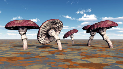 Alien Planet with Alien Plants © Michael Rosskothen