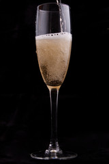 Glass with champagne