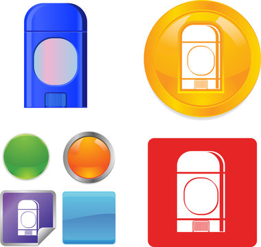 Underarm Deodorant Stick vector icon