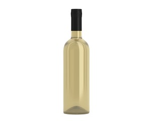 Weinflasche Beige Kappe schwarz