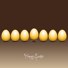 Happy Easter Card - eggs with legs