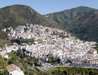 Fototapeta premium Ojer en las montañas