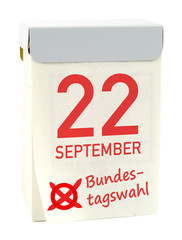 22. September Bundestagswahl