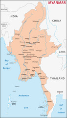 Myanmar, Burma, Birma - obrazy, fototapety, plakaty