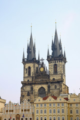 Fototapeta na wymiar Architektura starej Pragi