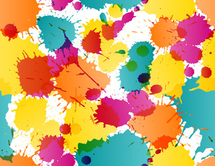 Colorful splatters pattern
