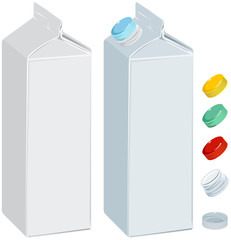 Paper pack for milk or juice