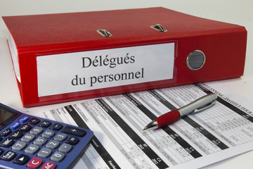 classeur, délégués du personnel