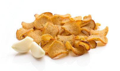 Bread crisps.