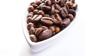 Brown coffee beans