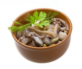 Raw seafood cocktail