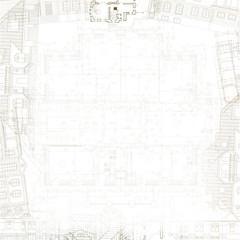 Template with architectural design elements